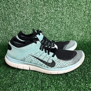Nike Free 4.0 Flyknit Running Shoes Women’s Blue Black Size 8